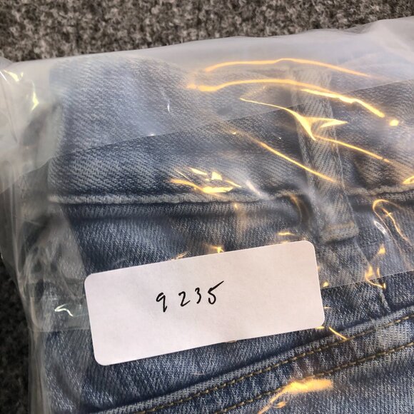 Armani J31 Jeans Mens 32x32 Blue Stretch Logo Emblem Straight Regular Fit Denim - Picture 15 of 15